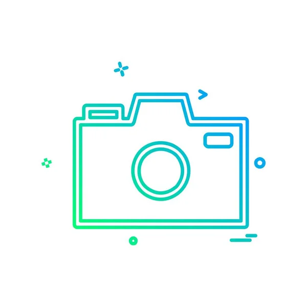 Camera Icon Design Vector — Stock Vector