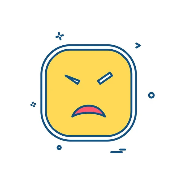 Sad Emoji图标设计矢量 — 图库矢量图片