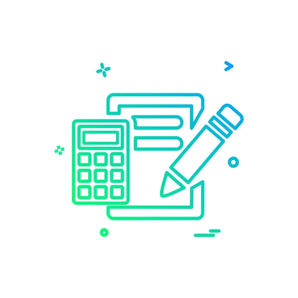 Clipboard Icon Design Bunte Vektorillustration — Stockvektor