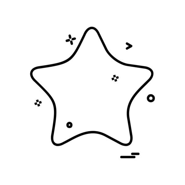 Stern Symbol Design Vektor Illustration — Stockvektor
