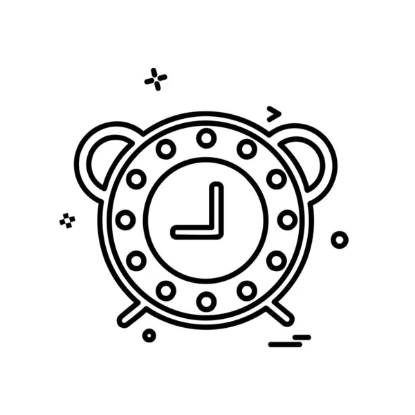 時計フラットアイコンベクトルイラスト — ストックベクタ