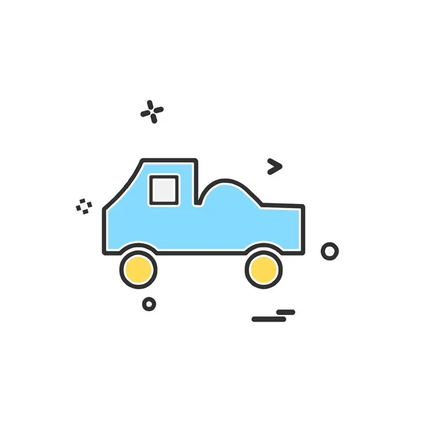 Truck Icon Design Vector — Stock Vector