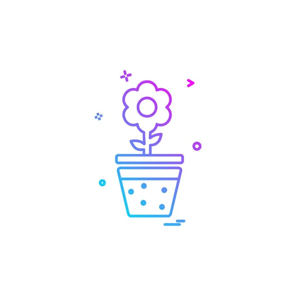 Ilustração Vetor Projeto Ícone Planta — Vetor de Stock