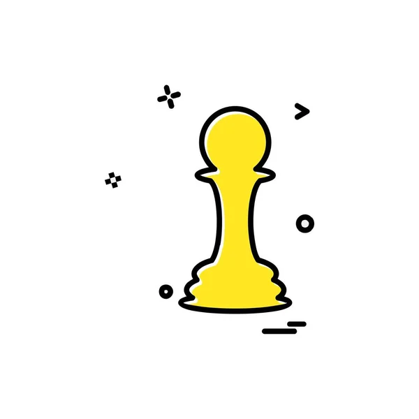 Σκάκι Εικονίδιο Σχεδιασμός Διάνυσμα — Διανυσματικό Αρχείο
