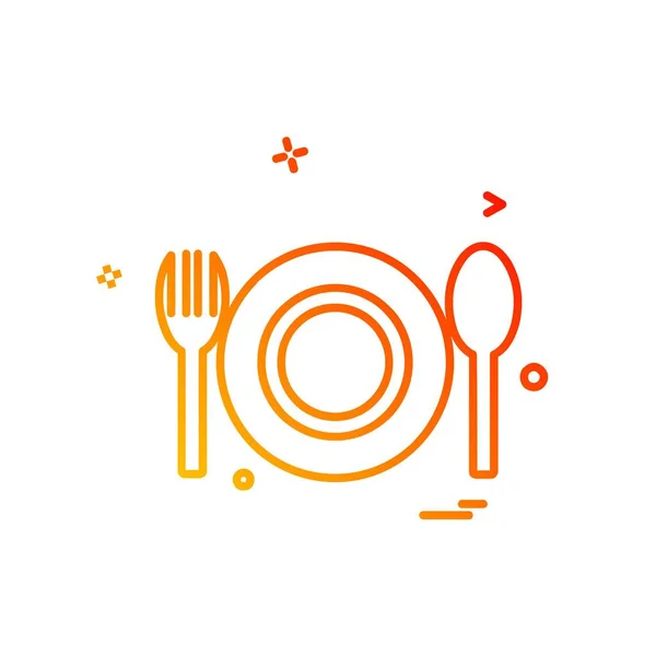 Food Icon Design Vector — Stock Vector