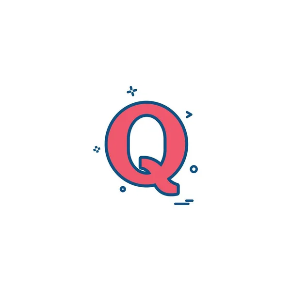 Quora 아이콘 디자인 — 스톡 벡터