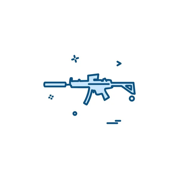 Pistola Icono Diseño Vector — Vector de stock