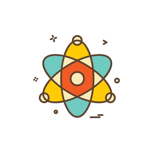 Векторный Дизайн Иконок Физики Атомной Химии — стоковый вектор