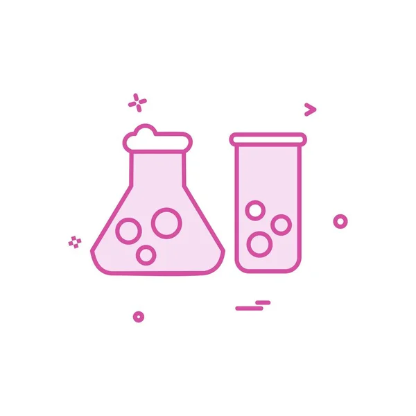 Beaker Icono Diseño Vector — Vector de stock