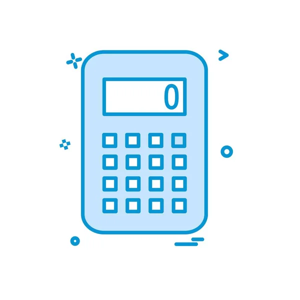 Calculadora Icono Diseño Vector — Vector de stock