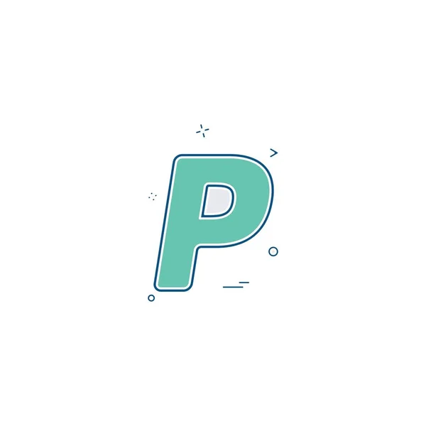 Paypal のアイコン デザインのベクトル — ストックベクタ