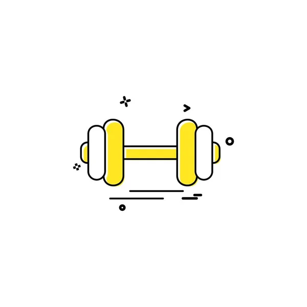 Gimnasio Icono Diseño Vector — Archivo Imágenes Vectoriales