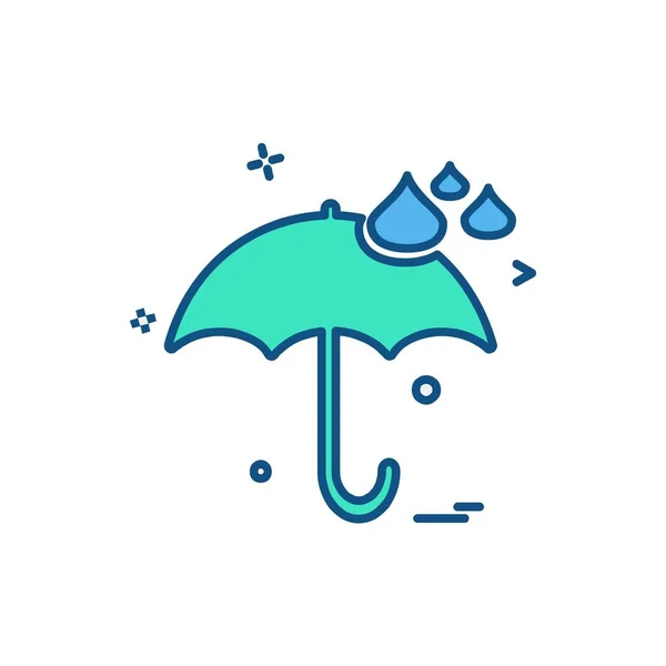 Designvektor Für Wettersymbole — Stockvektor