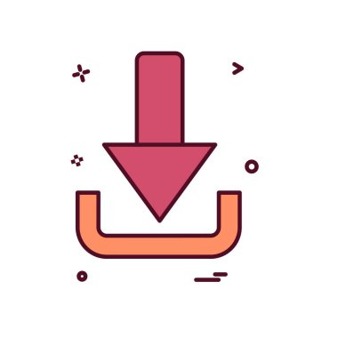 Simgesi tasarım, renkli vektör çizim indir