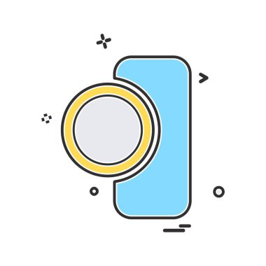 Kamera simgesi tasarım vektörü 