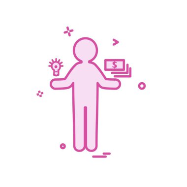 Avatar simge tasarım vektörü