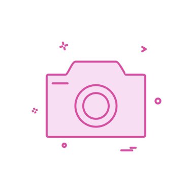 Kamera simgesi tasarım vektörü