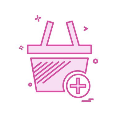 Alışveriş simge tasarlamak vektör 