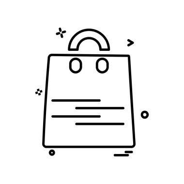 Alışveriş simge tasarlamak vektör 