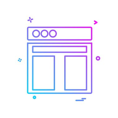 Web düzeni simge tasarım vektörü