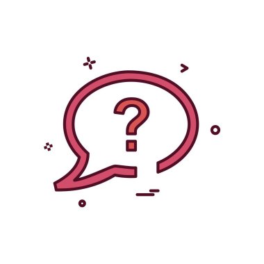 Sohbet simgesi tasarım vektörü