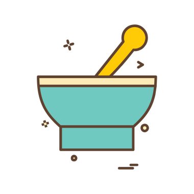 Gıda simgesi tasarım vektörü