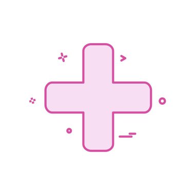 Tıbbi simge tasarım, renkli vektör çizim