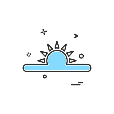 Weather simge vektör beyaz arka plan üzerinde