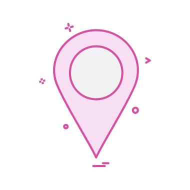 Gezinti simgesi tasarım, renkli vektör çizim