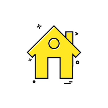 Ev simgesi tasarım vektörü 