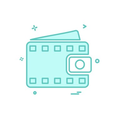 M-cüzdan simge tasarlamak vektör