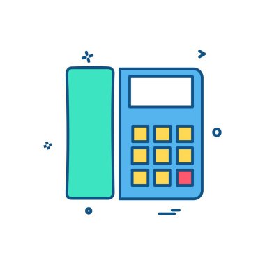 Telefon simgesi tasarım vektörü