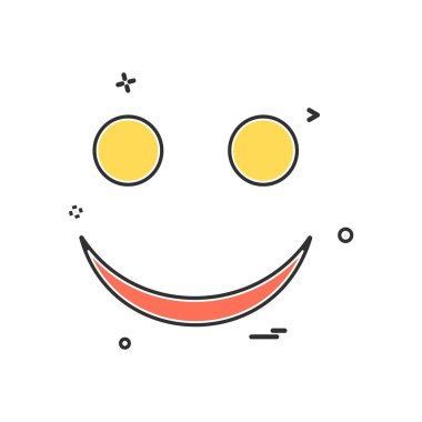 Gülen simge tasarlamak vektör