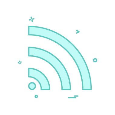 Wifi simge tasarım vektörü