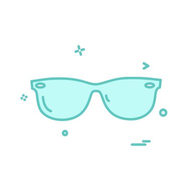 Gözlük simge tasarlamak vektör