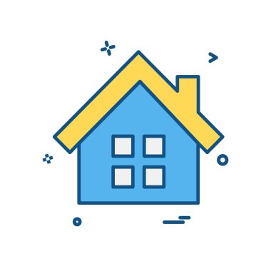 Ev simgesi tasarım vektörü