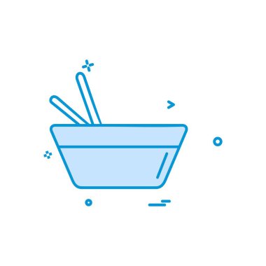 Gıda simgesi tasarım vektörü