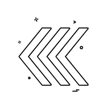 Ok simgesi tasarım vektörü