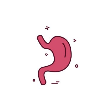 Karaciğer simgesi tasarım vektörü