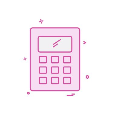 Hesap makinesi simgesi tasarım vektörü