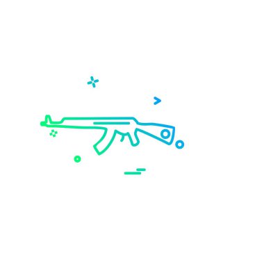 Silah simge tasarlamak vektör 