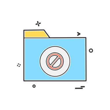 Klasör simge tasarlamak vektör