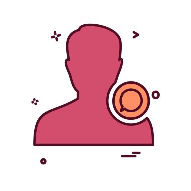 Avatar erkek simge tasarım vektörü