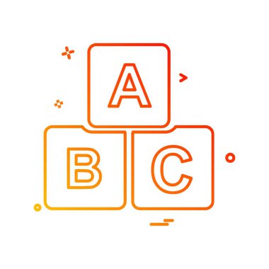 Blok simge tasarlamak vektör 