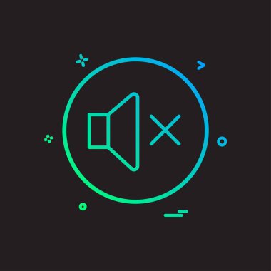 ses hacmi simge vektör tasarımı