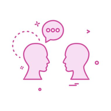 sohbet erkekler simge vektör tasarımı