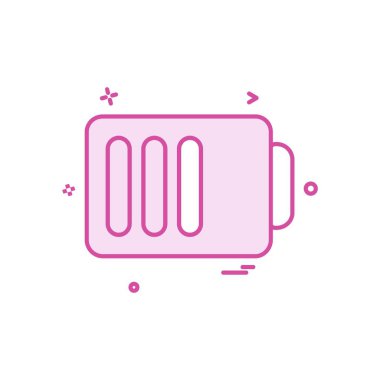 Batarya simgesi tasarım vektörü