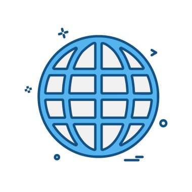 Küre simge tasarlamak vektör