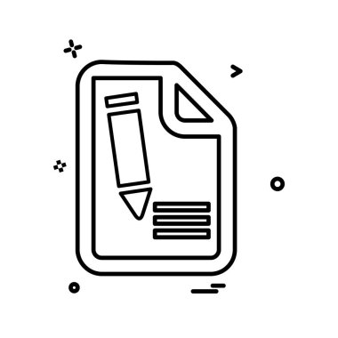 Dosya simgesi tasarım vektörü