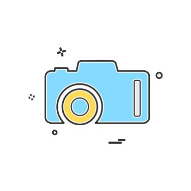 Kamera simgesi tasarım vektörü